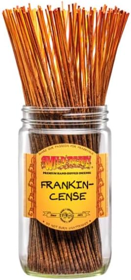 Wild Berry Incense Sticks - Frankincense - Hand Dipped in The USA (100 Count) (Frankincense)