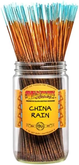 Wild Berry Incense Sticks - China Rain - Hand Dipped in The USA (100 Count) (China Rain)