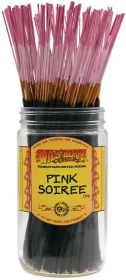 Wild Berry Incense Sticks - Pink Soiree - Hand Dipped in The USA (100 Count) (Pink Soiree)