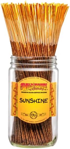 Wild Berry Incense Sticks - Hand Dipped in The USA (100 Count) (Sunshine)