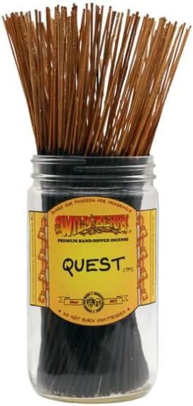 Wild Berry Incense Sticks - Quest - Hand Dipped in The USA (100 Count) (Quest)