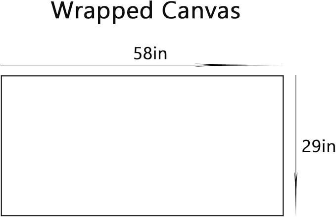 Anolyfi Blue Barn Farmhouse Canvas Wall Art for Living Room, Highland Cow Picture and Country Chic Landscape Farm Painting Turquoise Artwork Framed Bedroom Bathroom Office Hallway Home Decor 58"x29"