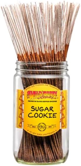 Wild Berry Incense Sticks - Sugar Cookie - Hand Dipped in The USA (100 Count) (Sugar Cookie)
