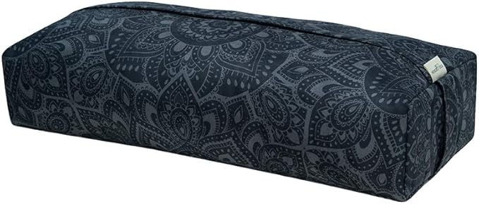 Yoga Design LAB | The Yoga Bolster | Comfortable, Supportive Eco-Friendly Luxury Yoga Cushion | Recycled Plastic Bottle Microfiber | Natural Cotton, Foam Filling