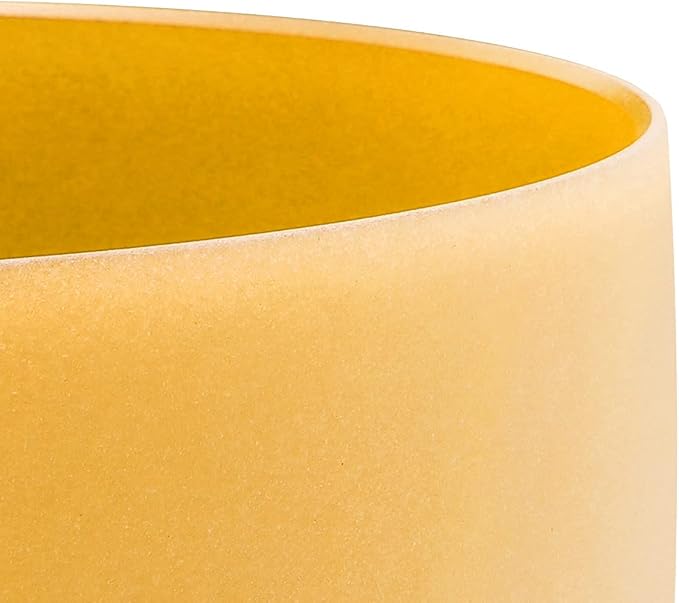 FMTY 10inch Crystal Singing Bowls set prefect pitch(±10HZ) Yellow(Solar Plexus)+ Blue(Throat) with Soft Carrying Bag Sound Bowls Chakra Bowl
