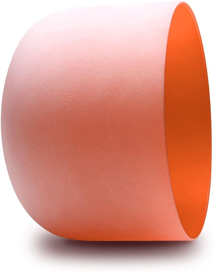 FMTY 10inch Crystal Singing Bowls set prefect pitch(±10HZ) Red(Root)+ Orange(Sacral) with Soft Carrying Bag Sound Bowls Chakra Bowl