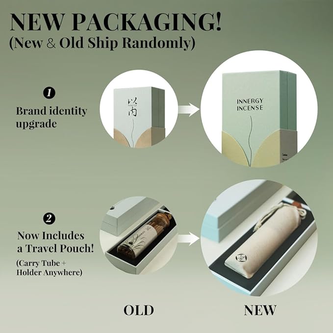 Fresh & Uplifting - Innergy Lemongrass & Citronella Incense Sticks, Natural, Refreshing Incense Scent, Long Burning