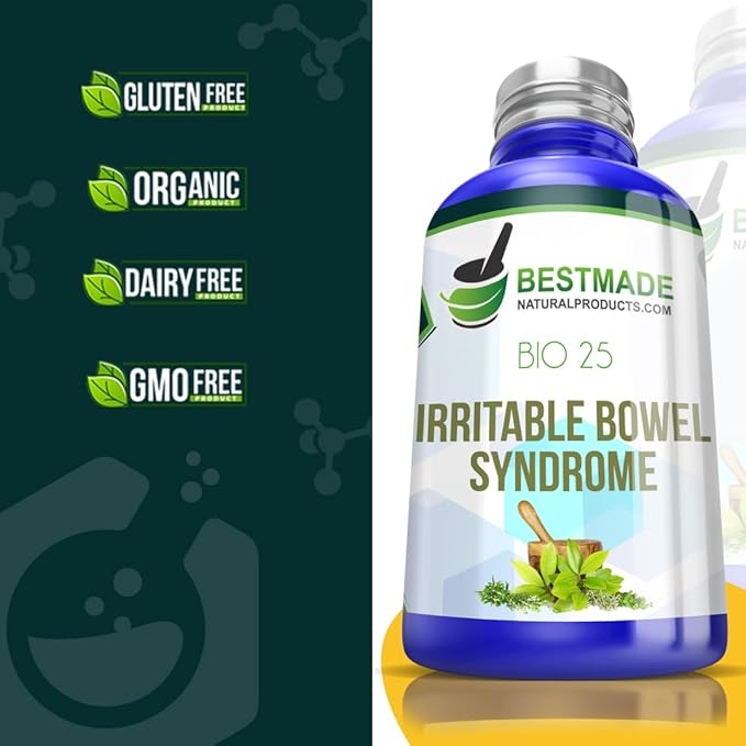 Bestmade Natural Products Digestive Comfort Solution BIO25 - Natural Remedy for Irritable Bowel Syndrome, Soothe Discomfort & Support Digestive Balance, 350 Pellets