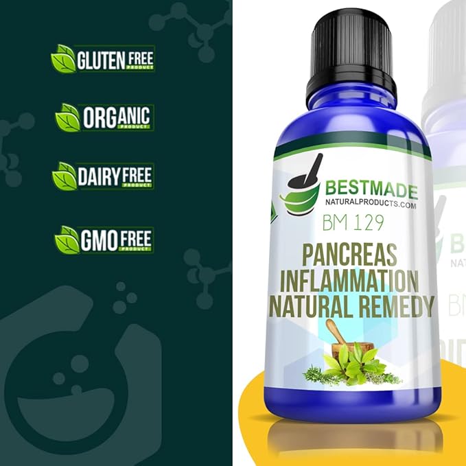 BestMade Natural Products Pancreas Inflammation Natural Remedy (BM129) - Relief for Pancreatic Discomfort
