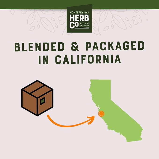 Monterey Bay Herb Co. Hibiscus Mint Herbal Tea Bags | 200 Count | Caffeine-Free | Bulk Loose Tea in Unbleached Bags | Refreshing Berry & Mint Flavor | Rich in Vitamin C