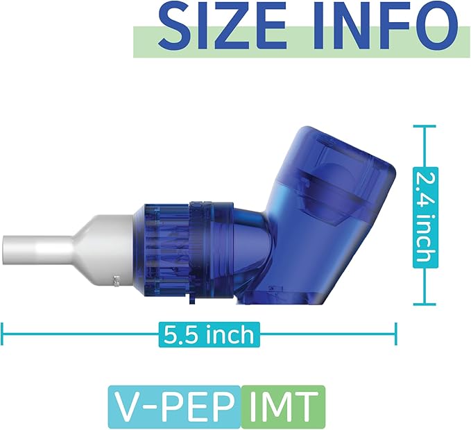Bigbreathe V-PEP/IMT | 3-in-1 Respiratory Exercise Device – Lung Expansion, Mucus Relief, Breathing Rehabilitation, Portable with Accessories, Easy to Clean, for COPD & Asthma Relief