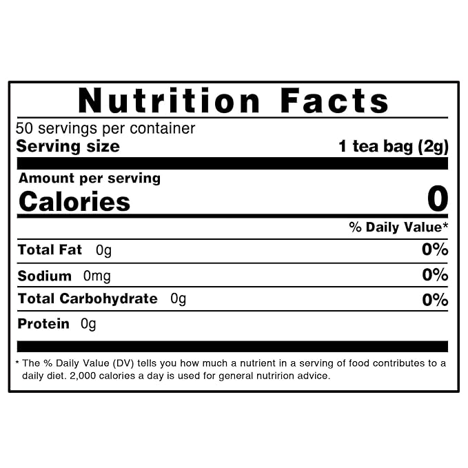 TEARELAE - Licorice Root Tea - 2g x 50 Count - 100% Pure Natural Licorice Root Herbal Tea Bag - Delightfully Sweet Flavor - Promote Respiratory Health - Caffeine-free - Non-GMO