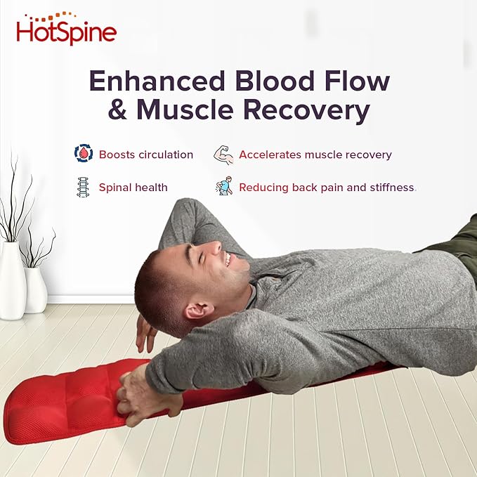 Microwavable Heated Acupressure Back Stretcher by Hot Spine - Full Back and Neck Decompression, Spine Alignment, and Deep Tissue Therapy with 24 Heated Massage Balls for Ultimate Back Pain Relief