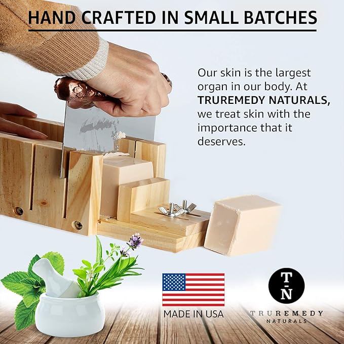 Truremedy Naturals Pack of 2 Tea Tree Body Wash with Peppermint and Eucalyptus - Soothing Tea Tree Oil Bar Soap for Men and Women - Refreshing Foot and Body Soap Bars for All Skin Types