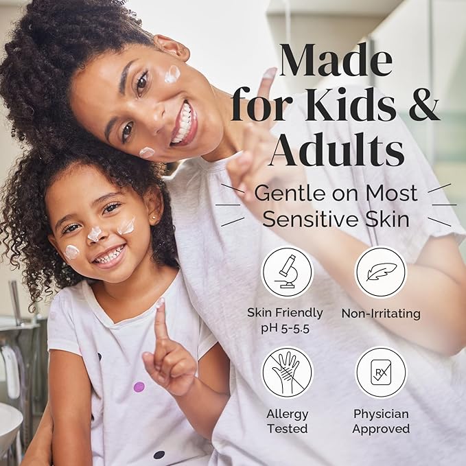 Puriya National Eczema Association Accepted Cream 2 oz, Dry Itchy Skin Relief, Colloidal Oatmeal Lotion, For Kids, Adults, Face, Hands, Mother of All Creams, Plant-Based Hydration,No Fragrance Added