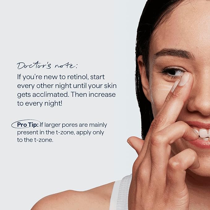 Remedy for Pore Size – Large Pore Minimizer with Retinol, BHA Salicylic Acid, Niacinamide – for Uneven Texture, Pimples, Blackheads, Whiteheads, Sebaceous Filaments – by Dermatologist Dr. Shah