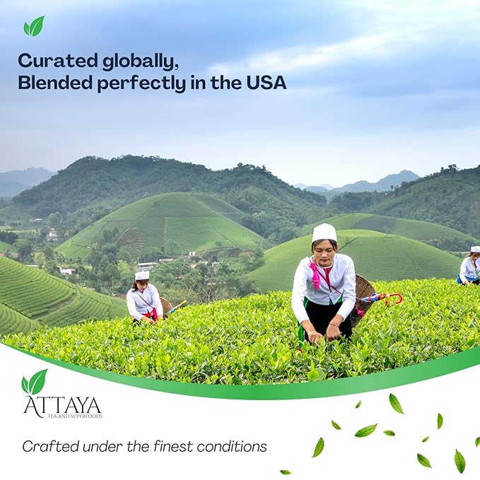 Attaya Pure Hibiscus Tea Bags 35 Count - Premium Herbal Tea - Dried Hibiscus Flowers - Antioxidant-Rich for Wellness & Relaxation - Caffeine-Free, Non-GMO, No Sugar - Eco-Friendly Bags