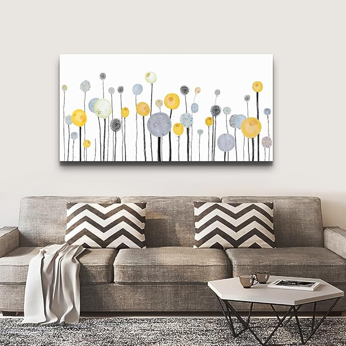 MHARTK66 Large Canvas Wall Art - Living Room, Bedroom, Office, Kitchen Decor - Abstract Watercolor Wall Painting Prints - 30x60 in
