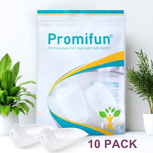 Gel Bunion Protector Shield, 10 Pack of Bunion Pads and Cushions, Bunion Guard for Big Toe, Relieve Foot Pain from Friction, Rubbing and Pressure - Clear