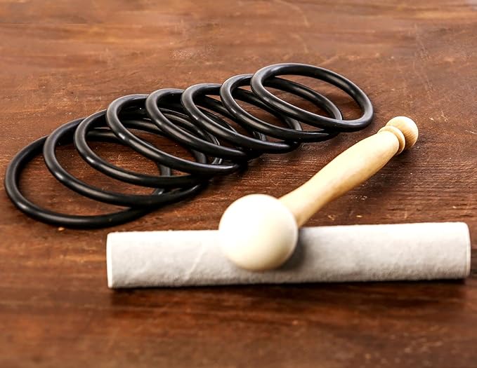 Leize 6-12 inch Gold Lotus Design Chakra Tuned 432hz Set of 7 Quartz Crystal Singing Bowls with Heavy Duty Carrying Cases and Singing Bowl Mallet Suede Strikers