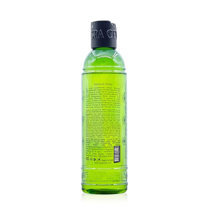 SPA CEYLON Neroli Jasmine Gentle Hair Cleanser| Sulfate-Free| Deep Nourishing | Scalp Balance | Ideal for Damaged and Coloured Hair