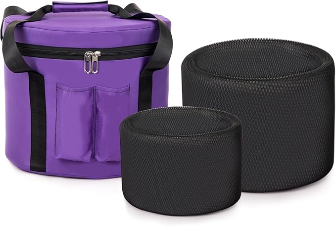 8"B 10"F 12"C Set of 3 Red Green Purple Light Color Singing Bowls Frosted Chakra Quartz Sound Healing Crystal with Travel Carry Case Bag Mallet Suede Striker O-ring