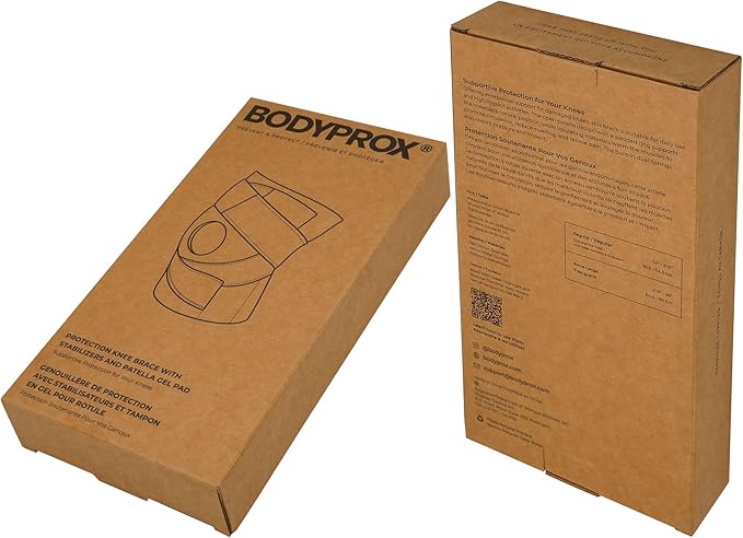 Bodyprox Knee Brace with Side Stabilizers & Patella Gel Pads for Knee Support