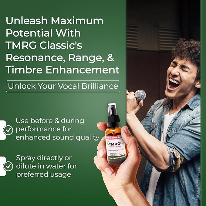 Classic Vocal Remedy Spray - Natural Fast Acting Relief for Singers, Speakers, and Professionals | Instant Clarity & Tone Enhancement - Quick Fix for Vocal Fatigue, Inflammation, and Hoarseness