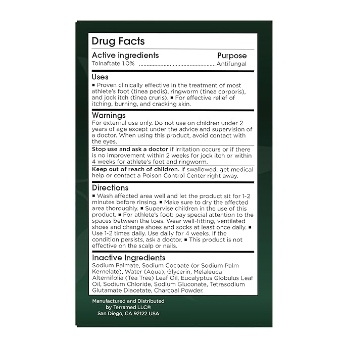 Antifungal Soap | Deep-Cleansing & Exfoliating Bar for Men & Women | Natural Ingredients with Tea Tree & Eucalyptus | Helps Soothe Jock Itch, Ringworm & Athleteβs Foot Pumice Bar Soap