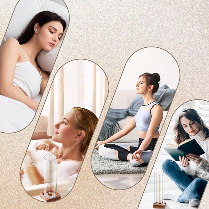 2 Pack Incense Holder for Sticks, Insence-Stick Holder Ash Catcher with Removable Glass, Anti-Ash Flying Mess-Free Incense Burner, Perfect for Meditation Yoga Relaxation, Home Decor