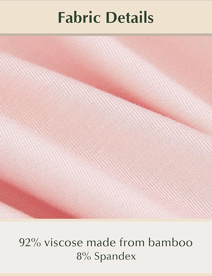 GYS Premium Bamboo Viscose Sleep Mask with Elastic Strap Block Light Eye Mask for Sleeping and Traveling, Pink, One Size