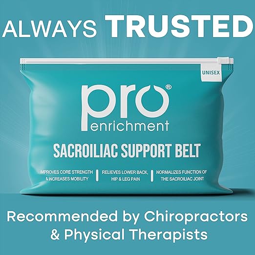 Sacroiliac SI Joint Hip Belt - Lower Back Support Brace for Men and Women - Pelvic Support Belt - Trochanter Belt - Sciatica Pelvis Lumbar Hip Pain Relief - FSA HSA Eligible (Regular)