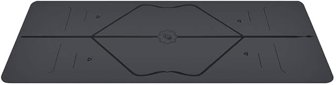 Liforme Original Yoga Mat – Free Yoga Bag Included - Patented Alignment System, Warrior-like Grip, Non-slip, Eco-friendly, sweat-resistant, long, wide, 4.2mm thick mat for comfort