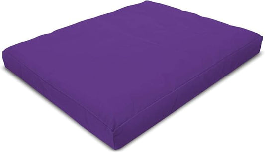 BEAN PRODUCTS MEDITATION CUSHION - Zabuton Meditation Pillows for Sitting on Floor, Yoga Cushion, Cotton Yoga Pillow, Zen Kneeling Prayer Pad- MADE IN USA - Premium 32x26x3, PURPLE
