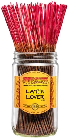 Wild Berry Incense Sticks - Hand Dipped in The USA (100 Count) (Latin Lover)