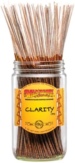 Wild Berry Incense Sticks - Clarity - Hand Dipped in The USA (100 Count) (Clarity)