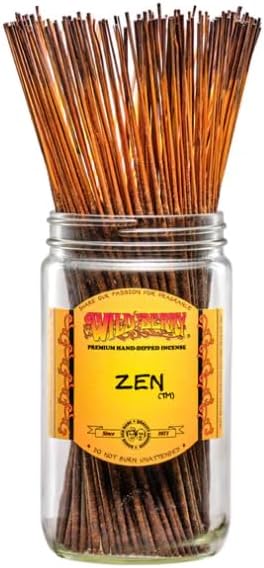 Wild Berry Incense Sticks - Zen - Hand Dipped in The USA (100 Count) (Zen)