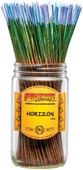 Wild Berry Incense Sticks - Horizon - Hand Dipped in The USA (100 Count) (Horizon)