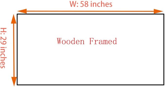 Ardemy Framed Blue Wall Art for Bedroom Canvas Picture Oversize Wall Decor Living Room, Textured Painting Beach Seascape Picture Artwork, Extra Large 58"x29"
