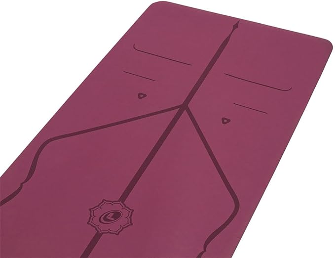 Liforme Original Yoga Mat – Free Yoga Bag Included - Patented Alignment System, Warrior-like Grip, Non-slip, Eco-friendly, sweat-resistant, long, wide, 4.2mm thick mat for comfort