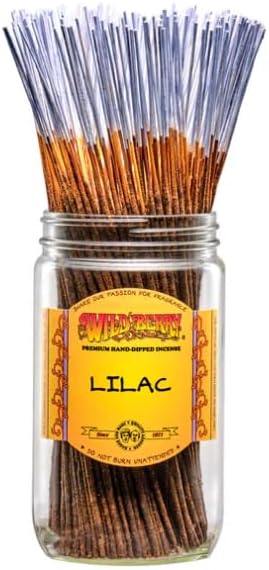 Wild Berry Incense Sticks - Hand Dipped in The USA (100 Count) (Lilac)