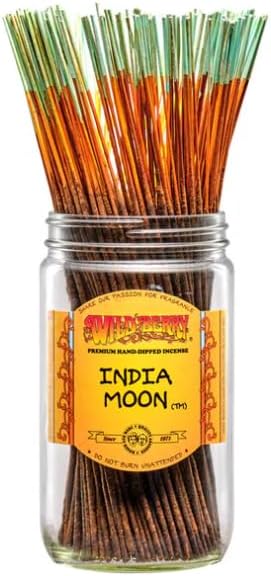 Wild Berry Incense Sticks - India Moon - Hand Dipped in The USA (100 Count) (India Moon)