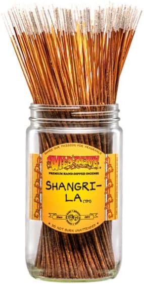 Wild Berry Incense Sticks - Shangri-La - Hand Dipped in The USA (100 Count) (Shangri-La)
