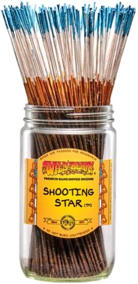 Wild Berry Incense Sticks - Shooting Star - Hand Dipped in The USA (100 Count) (Shooting Star)