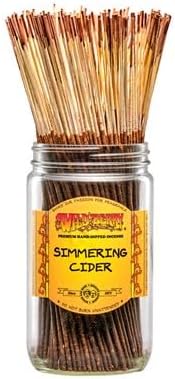 Wild Berry Incense Sticks - Simmering Cider - Hand Dipped in The USA (100 Count) (Simmering Cider)