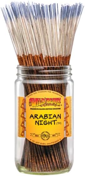 Wild Berry Incense Sticks - Arabian Night - Hand Dipped in The USA (100 Count) (Arabian Night)
