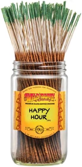 Wild Berry Incense Sticks - Happy Hour - Hand Dipped in The USA (100 Count) (Happy Hour)