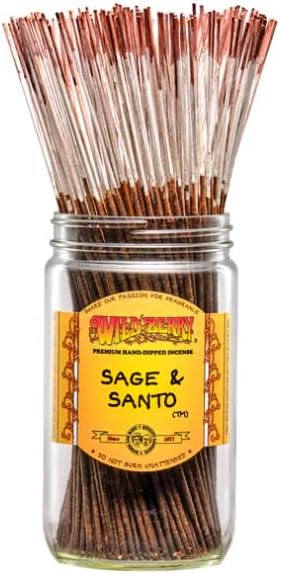 Wild Berry Incense Sticks - Sage & Santo - Hand Dipped in The USA (100 Count) (Sage & Santo)