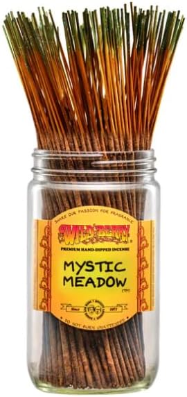 Wild Berry Incense Sticks - Mystic Meadow - Hand Dipped in The USA (100 Count) (Mystic Meadow)