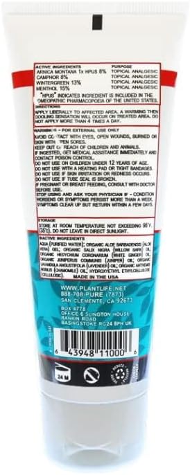 Plantlife Arnica Relieve Gel 2 Pack - Made with Arnica and 100% Pure Essential Oils - Relieve Products are a Homeopathic Solution for Everyday Use - Works Quickly and Effectively - Made in California